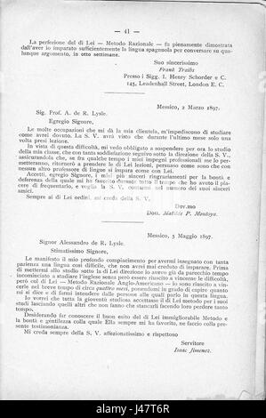 Nuova edizione riveduta aumentata e dell'unico metodo accelerato par razionale imparare a parlare, leggere e scrivere la lingua tedesca 041 Banque D'Images