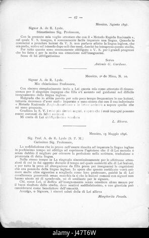 Nuova edizione riveduta aumentata e dell'unico metodo accelerato par razionale imparare a parlare, leggere e scrivere la lingua tedesca 042 Banque D'Images