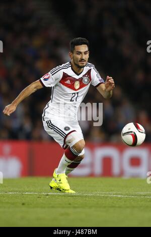 ILKAY GUNDOGAN ALLEMAGNE Borussia Dortmund Borussia Dortmund Allemagne & Hampden Park Glasgow Ecosse 07 Septembre 2015 Banque D'Images