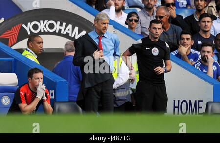 Gestionnaire d'ARSENAL Arsène Wenger CHELSEA V ARSENAL stade de Stamford Bridge Londres Angleterre 19 Septembre 2015 Banque D'Images