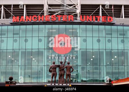 Nous nous souviendrons d'eux POPPY Stade Old Trafford Old Trafford MANCHESTER EN ANGLETERRE 07 Novembre 2015 Banque D'Images