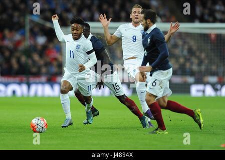 RAHEEM STERLING D'ANGLETERRE ENGLAND V FRANCE STADE DE WEMBLEY Londres Angleterre 17 Novembre 2015 Banque D'Images