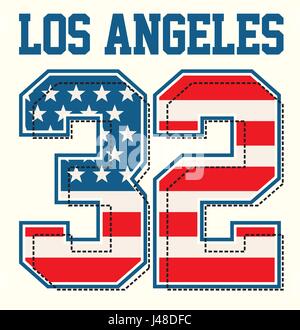 L'athlétisme Los Angeles Illustration de Vecteur