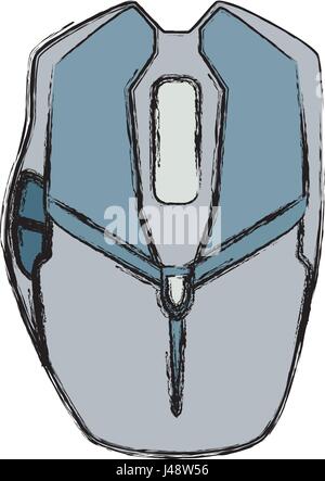Périphérique d'ordinateur souris Illustration de Vecteur