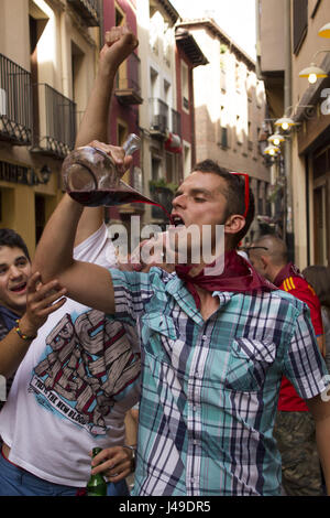 Wine Festival de Logroño, La Rioja, Espagne Banque D'Images