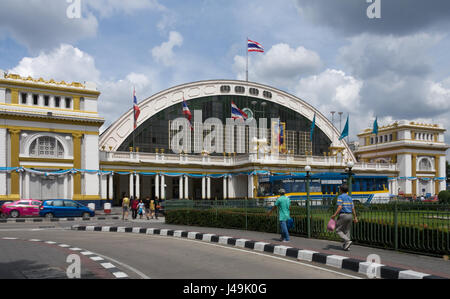 La gare de Hua Lampong, Bangkok, Thaïlande Banque D'Images