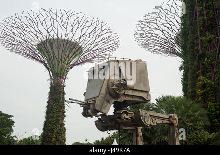 06.05.2017, Singapour, République de Singapour, en Asie - Star Wars annuel événement dans l'Supertree Grove au Gardens by the Bay parc à thème. Banque D'Images