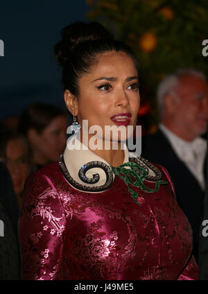 Événement privé organisé par M. et Mme Pinault à la Fondation Giorgio Cini à Venise à la photo : Salma Hayek Banque D'Images