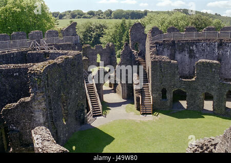 Château Restormel, Cornwall Banque D'Images