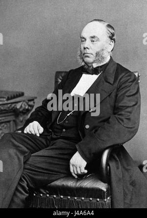 Portrait de Robert Gardiner Hill, soulignant son importance dans un contexte historique ou culturel. Banque D'Images
