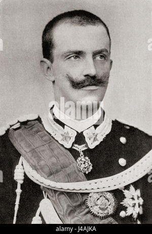 Victor Emmanuel III, 1869 - 1947. Roi d'Italie. L'histoire de Hutchinson de l'ONU, publié en 1915. Banque D'Images