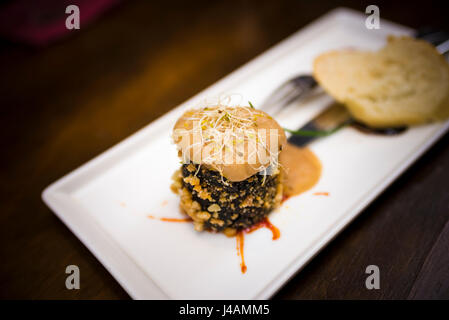 Boudin, Tapas. Logroño, La Rioja, Espagne, Europe Banque D'Images