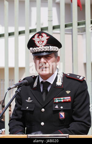 45965 San/Ce, en Italie. Le 11 mai, 2017. Ce matin, à Milan, il y avait l'inauguration du nouveau poste de carabiniers, qui dans le cas sera intitulé le nommé Médaille d'chez Valor Militare Pasquale Santonastaso. Lors de cette cérémonie il y aura les autorités politiques civiles et militaires. Gioacchino Alfano Crédit : Fabio Sasso/Pacific Press/Alamy Live News Banque D'Images