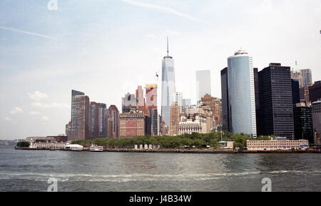 Lower Manhattan à partir de la ligne Circle Banque D'Images