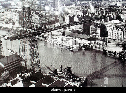 Pont transbordeur Nantes Banque D'Images