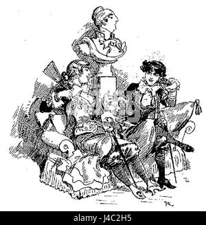 Ce titre fait référence à une œuvre d'Albert Robida, probablement tirée de son livre 'VingtiÃ¨me SiÃ¨cle', qui représente des vues futuristes ou satiriques du XXe siècle, avec la page 228 offrant une illustration ou une description détaillée. Banque D'Images