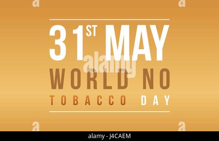 Bannière de la Journée mondiale sans tabac collection Illustration de Vecteur