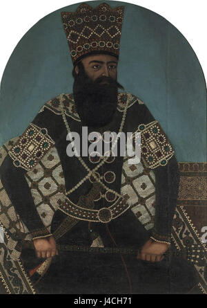 Portrait de Fath Ali Shah Qajar Banque D'Images