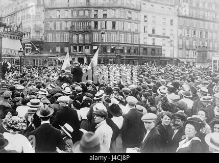 Les réservistes à Gare de l'est, Paris (LOC) Banque D'Images