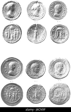 Rivista italiana di numismatica 1892 tavola VII Banque D'Images