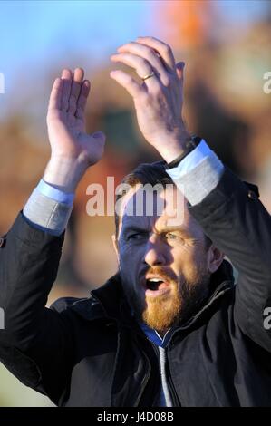 GARY ROWETT BIRMINGHAM FC MANAGER CROFT PARK BLYTH ANGLETERRE 03 Janvier 2015 Banque D'Images