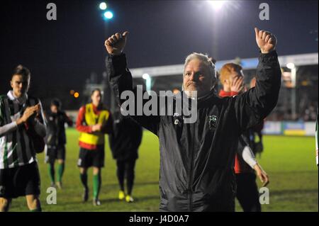 COLIN MYERS BLYTH SPARTANS FC ASSISTANT MANAGER BLYTH SPARTANS FC SOUS MA CROFT PARK BLYTH ANGLETERRE 03 Janvier 2015 Banque D'Images