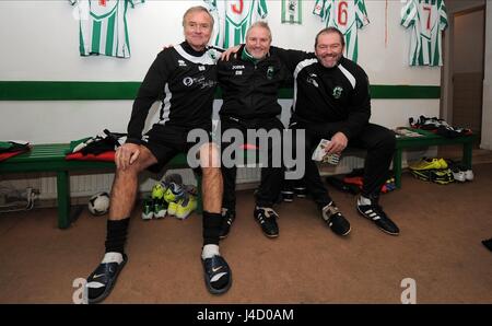 MYERS DOHERTY BOTTENSIEN BLYTH SPARTANS BLYTH SPARTANS COACHING COACHING STAFF CROFT PARK BLYTH ANGLETERRE 03 Janvier 2015 Banque D'Images