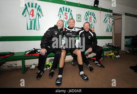 MYERS DOHERTY BOTTENSIEN BLYTH SPARTANS BLYTH SPARTANS COACHING COACHING STAFF CROFT PARK BLYTH ANGLETERRE 03 Janvier 2015 Banque D'Images