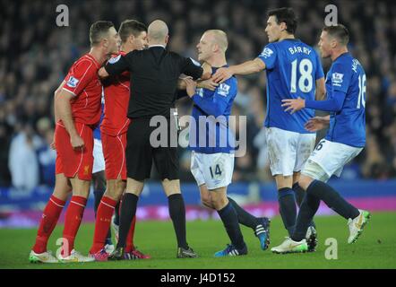 TAYLOR HENDERSON NAISMITH FC Everton V LIVERPOOL FC Everton V LIVERPOOL FC Everton GOODISON PARK ANGLETERRE 07 Février 2015 Banque D'Images