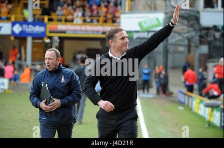 PHIL BRADFORD CITY FC MANAGER PARKINSON VALLEY PARADE BRADFORD EN ANGLETERRE 07 Mars 2015 Banque D'Images