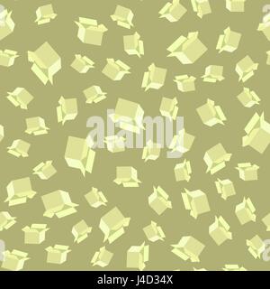 Ouvrir les boîtes de papier motif transparent Illustration de Vecteur