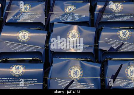 Laisser un message Chelsea FC Chelsea V SUNDERLAND et stade de Stamford Bridge Londres Angleterre 24 Mai 2015 Banque D'Images