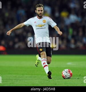 JUAN MATA DE MANCHESTER UNITED ASTON VILLA V MANCHESTER UNITE VILLA PARK BIRMINGHAM ENGLAND 14 Août 2015 Banque D'Images