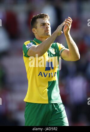 RUSSELL MARTIN Norwich City FC Norwich City FC STADE DE LA LUMIÈRE SUNDERLAND ENGLAND 15 Août 2015 Banque D'Images