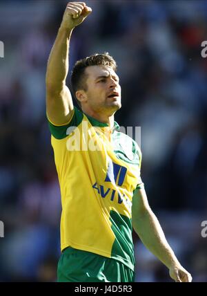 RUSSELL MARTIN Norwich City FC Norwich City FC STADE DE LA LUMIÈRE SUNDERLAND ENGLAND 15 Août 2015 Banque D'Images