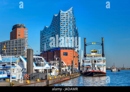 L'Elbphilharmonie dans le port de Hambourg, Allemagne, Europe, die im Hafen von Elbphilharmonie Hamburg, Deutschland, Europa Banque D'Images