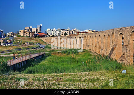 Aqueduc de Kamares, également connu sous le nom de l'aqueduc, bekir Pacha est un ancien aqueduc de Larnaca, Chypre. Banque D'Images