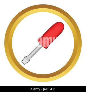 Moins l'icône vecteur tournevis Illustration de Vecteur