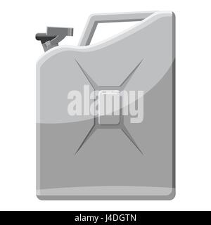 La fiole pour l'essence, l'icône de style monochrome gris Illustration de Vecteur