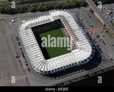 Vue aérienne de Middlesbrough FC Stade Riverside Banque D'Images