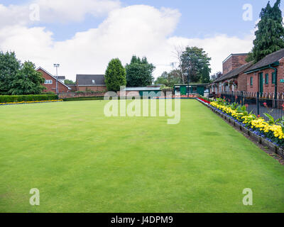 Parc dans la ville de marché dans Cheshire Sandbach Banque D'Images