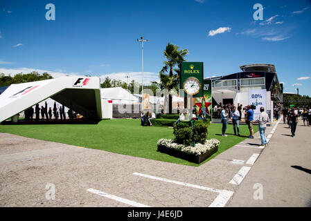 Barcelone, Espagne. 12 mai, 2017. Vue générale de l'Enclos, au cours de la Formule Un Grand Prix d'Espagne sur le circuit de Catalunya. Crédit : Pablo Guillen/Alamy Live News Banque D'Images