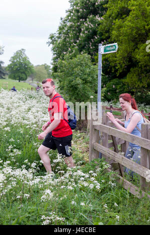 Wellingborough, Northamptonshire, U.K. 13h Mai 2017. La 38ème marche internationale de Waendel. Un peu plus de mi-chemin sur les 42 km à pied. Credit : Keith J Smith./Alamy Live News Banque D'Images