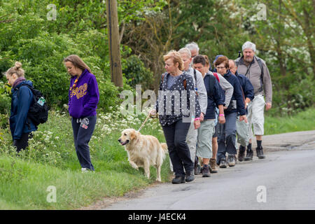 Wellingborough, Northamptonshire, U.K. 13h Mai 2017. La 38ème marche internationale de Waendel. Un peu plus de mi-chemin sur les 42 km à pied. Credit : Keith J Smith./Alamy Live News Banque D'Images