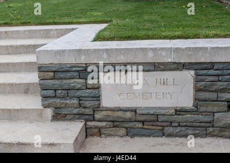 Le cimetière militaire britannique de la colline de Vaulx sur la bataille de la Somme et le nord de la France Banque D'Images