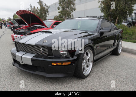 Torrance, USA - 5 mai 2017 : Ford Mustang de l'afficheur pendant le 12e Salon de l'automobile Edelbrock. Banque D'Images