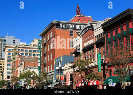 Cinquième Avenue, Gaslamp Quarter, San Diego, Californie, États-Unis d'Amérique, Amérique du Nord Banque D'Images