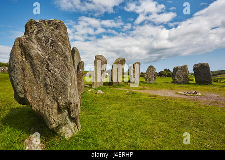Cercle de pierres de Drombeg, près de Clonakilty, dans le comté de Cork, Munster, République d'Irlande, Europe Banque D'Images