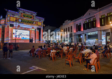 Balades Jonker Street Night Market, Malacca, Malaisie Banque D'Images