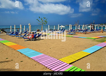 Chemin d'accès à la mer de couleur à 84, (Kato Paphos, Chypre) Banque D'Images